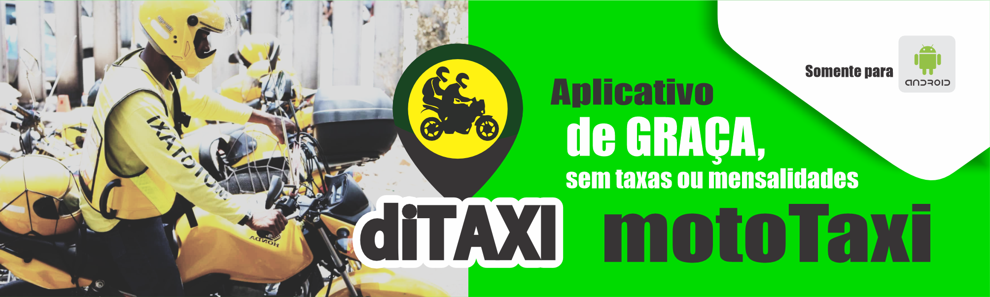 Banner diTaxi motoristas